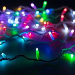 Фото #1 товара Светодиодная гирлянда ARD-STRING-CLASSIC-20000-WHITE-200LED-MILK-SYNC RGB (230V, 13W) (Ardecoled, IP65)