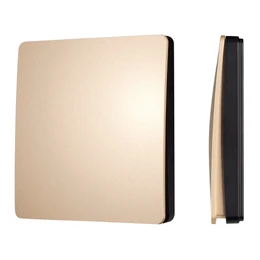 Фото #1 товара INTELLIGENT ARLIGHT Кнопочная панель KINETIC-801-22-1G-WP-SUF Gold (No battery, IP67, 433Mhz) (IARL, IP67 Пластик, 3 года)