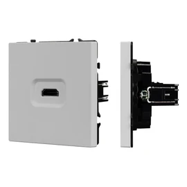 Фото #1 товара Механизм HDMI розетки SCT-NOBE-MHD1-SFPL-IS (Arlight, Никель)