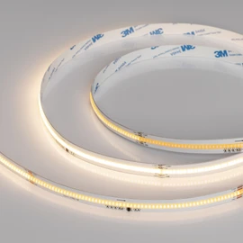Фото #1 товара Светодиодная лента SPI-COB-X378-12mm 24V Warm3000-PX63-BPT (7 W/m, IP20, 5m) (Arlight, бегущий огонь)