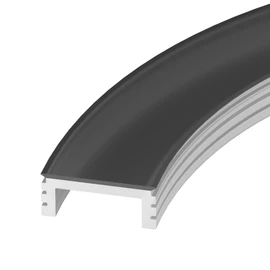 Фото #1 товара Экран LINE-3535-BENT-SIDE-2M OPAL BLACK (Arlight, Силикон)