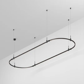 Фото #1 товара Основание ART-APRIORI-OVAL-HANG-3000x1000 (BK) (Arlight, IP20 Металл, 3 года)