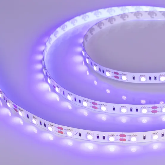 Фото #2 товара Светодиодная лента RT-B60-10mm 12V UV400 (14.4 W/m, IP20, 5060, 5m) (Arlight, Открытый)