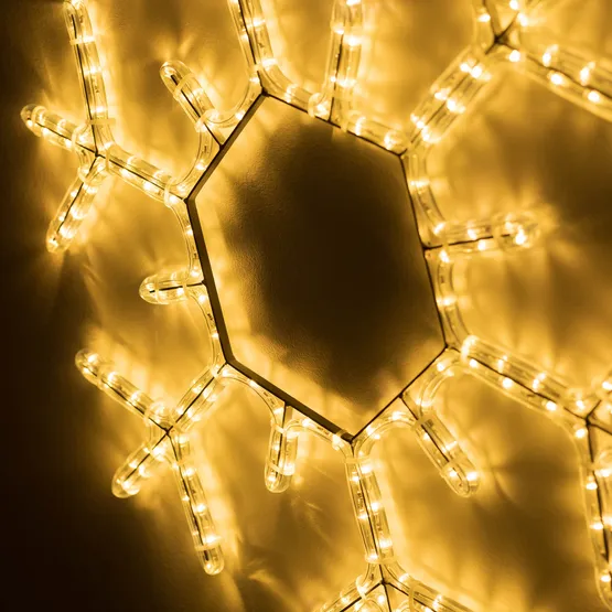 Фото #2 товара Фигура светодиодная ARD-SNOWFLAKE-M5-600x600-360LED Warm (230V, 20W) (Ardecoled, IP65)
