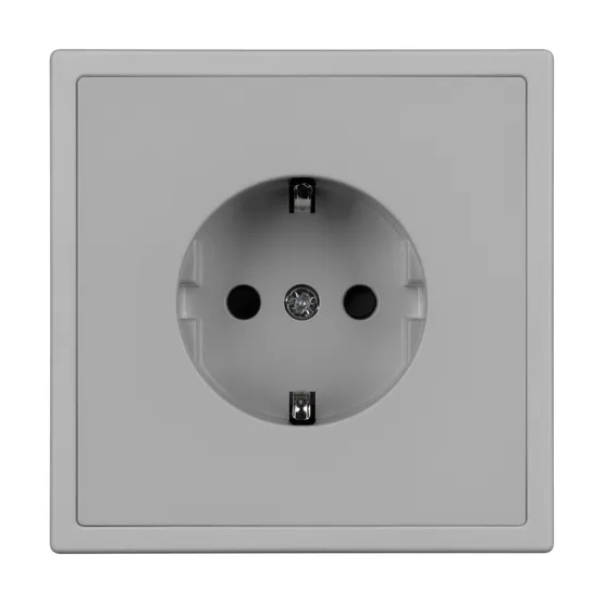 Фото #2 товара ARL NOBE Розетка зк со шторками софт-тач никель SCT-MEU-SFPL-IS (250V, 16A) (Arlight, -)