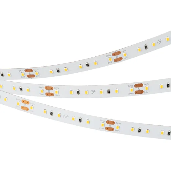 Фото #2 товара Светодиодная лента MICROLED-M120-8mm 24V Warm3500 (6.5 W/m, IP20, 2216, 5m) (Arlight, Открытый)