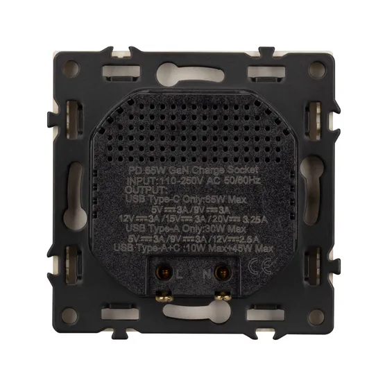 Фото #2 товара ARL NOBE USB Розетка тип A+C софт-тач золотой песок SCT-MUAC-SFPL-FC-GD (65W, QC3) (Arlight, -)