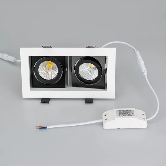 Фото #4 товара Светильник CL-KARDAN-S180x102-2x9W White (WH-BK, 38 deg) (Arlight, IP20 Металл, 3 года)