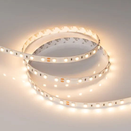 Фото #2 товара Светодиодная лента RT-B60-10mm 24V Warm2700 (14.4 W/m, IP20, 5m) (Arlight, 14.4 Вт/м, IP20)