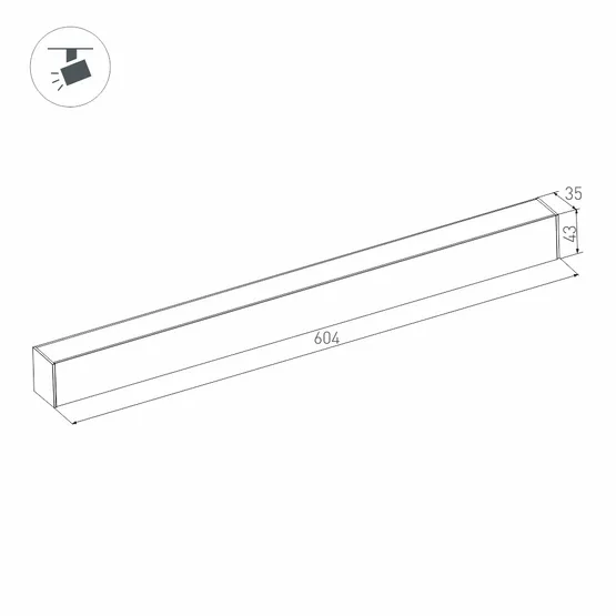 Фото #4 товара Светильник MAG-FLAT-45-L605-18W Warm3000 (WH, 100 deg, 24V) (Arlight, IP20 Металл, 5 лет)