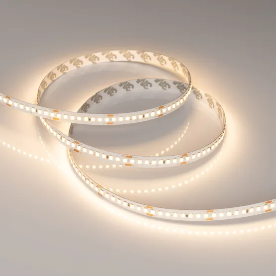 Фото #5 товара Светодиодная лента RT-A192-10mm 24V Warm3000 (17.6 W/m, IP20, 2835, 5m) (Arlight, высок.эфф.150 лм/Вт)