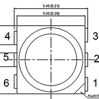 Фото #2 товара Светодиод ARL-5060UYC3 Yellow (U32Y) (Arlight, SMD 5060 (PLCC6))