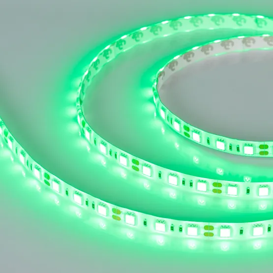 Фото #3 товара Светодиодная лента RTW 2-5000SE 12V Green 2x (5060, 300 LED, LUX) (Arlight, 14.4 Вт/м, IP65)