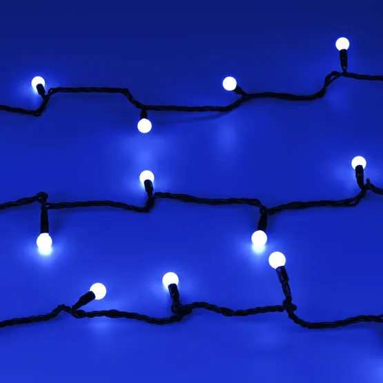Фото #2 товара Светодиодная гирлянда ARD-BALL-CLASSIC-D13-20000-BLACK-200LED BLUE (230V, 14W) (Ardecoled, IP65)