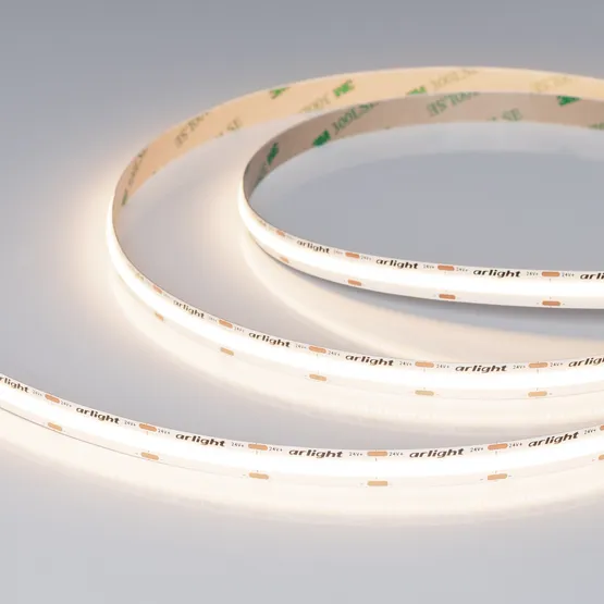 Фото #1 товара Светодиодная лента COB-X576-10mm 24V Day4000 (15 W/m, IP20, 5m) (Arlight, высок.эфф.150 лм/Вт)