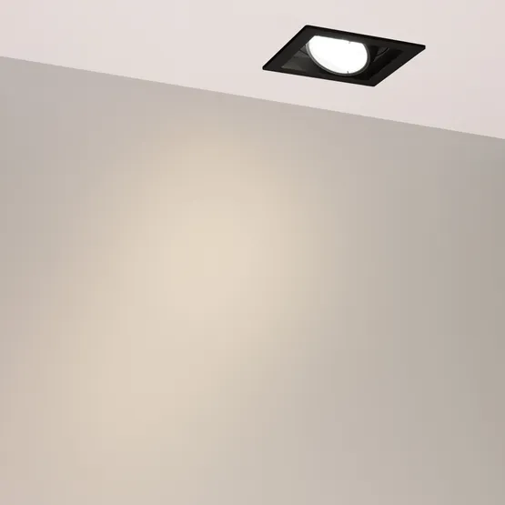 Фото #3 товара Светильник MS-VORTEX-BUILT-S117x117-20W Warm3000 (BK-BK, 40 deg, 230V) (Arlight, IP20 Металл, 5 лет)