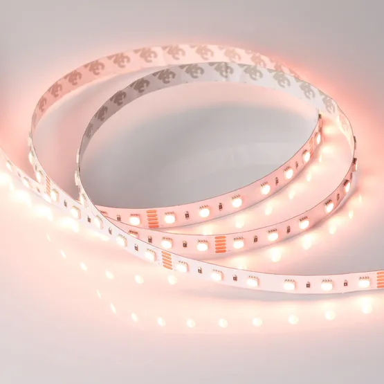 Фото #3 товара Светодиодная лента RT-B60-12mm 24V RGBW-Warm-4-in-1 (19.2 W/m, IP20, 5060, 5m) (Arlight, Открытый)