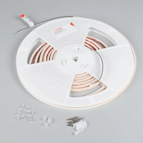 Фото #3 товара Светодиодная лента герметичная COB-PSW-X480-6mm 24V Warm3000 (8 W/m, IP67, 5m) (Arlight, -)