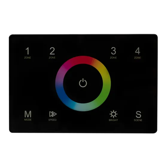 Фото #2 товара Панель Sens SMART-P83-RGB Black (230V, 4 зоны, 2.4G) (Arlight, IP20 Пластик, 5 лет)