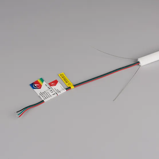 Фото #7 товара Светодиодная лента герметичная SPI-WAVE-TOP-G200-18x15mm 12V RGB PX2 (26 W/m, IP54, 5m, wire x1) (Arlight, Вывод прямой, 3 года)
