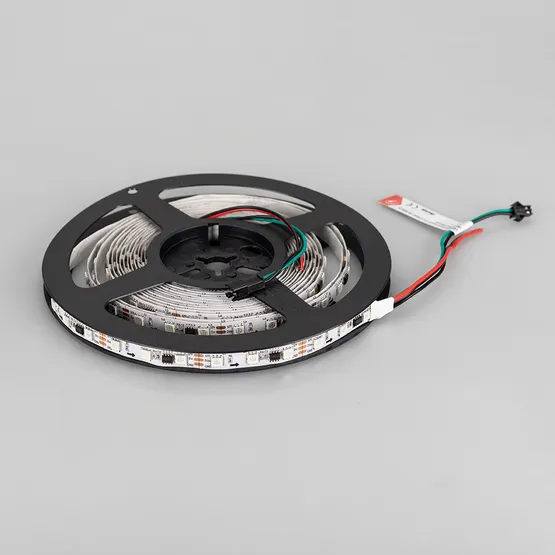 Фото #5 товара Светодиодная лента SPI-B60-10mm 12V RGB-PX3 (14.4 W/m, IP20, 5060, 5m) (Arlight, Открытый, IP20)