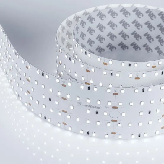 Фото #2 товара Светодиодная лента S2-2500 24V White 5500K 59mm (2835, 420 LED/m, LUX) (Arlight, 30 Вт/м, IP20)