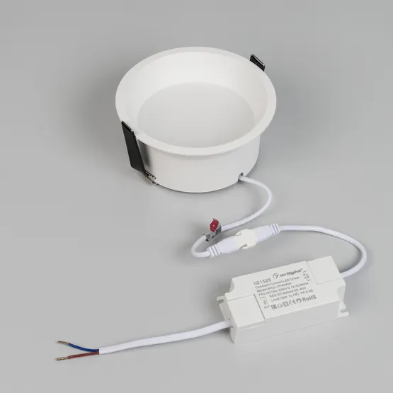 Фото #2 товара Светильник MS-BREEZE-BUILT-R125-16W Warm3000 (WH, 90 deg, 230V) (Arlight, IP20 Металл, 5 лет)