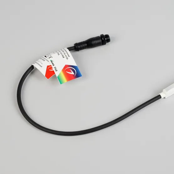 Фото #4 товара Светодиодная лента герметичная WAVE-SIDE-PU-H120-06x12mm 24V RGB (8 W/m, IP68, 1m, wire x1) (Arlight, Вывод прямой, 3 года)