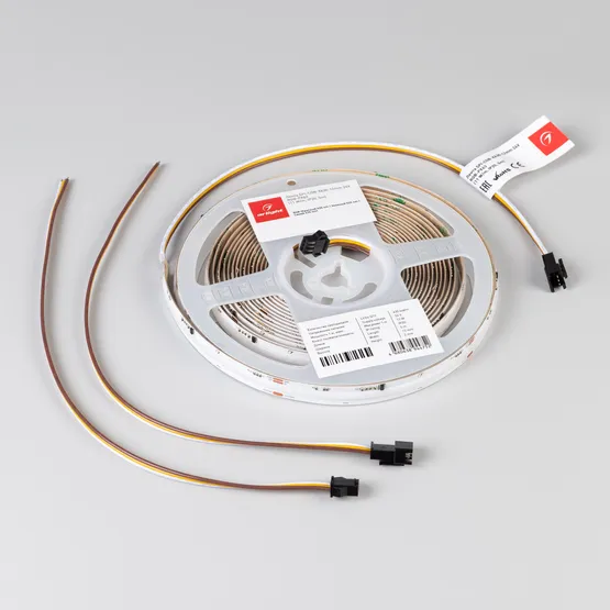 Фото #2 товара Светодиодная лента SPI-COB-X630-12mm 24V RGB-PX63 (11 W/m, IP20, 5m) (Arlight, -)