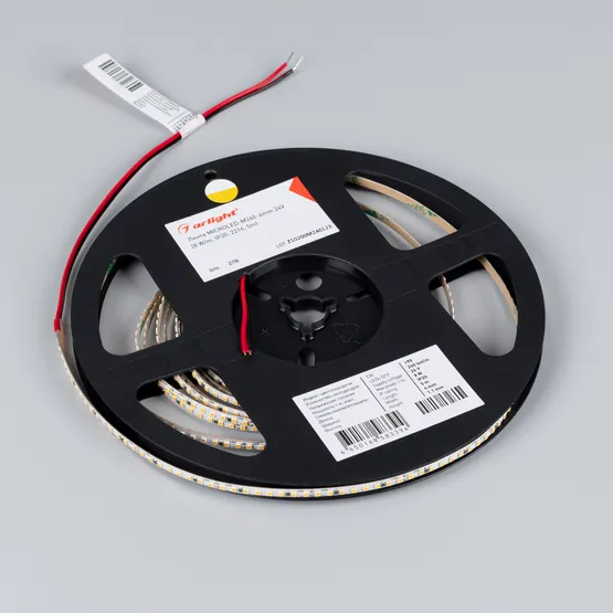 Фото #3 товара Светодиодная лента MICROLED-M240-4mm 24V White6000 (8 W/m, IP20, 2216, 5m) (Arlight, 130 лм/Вт)