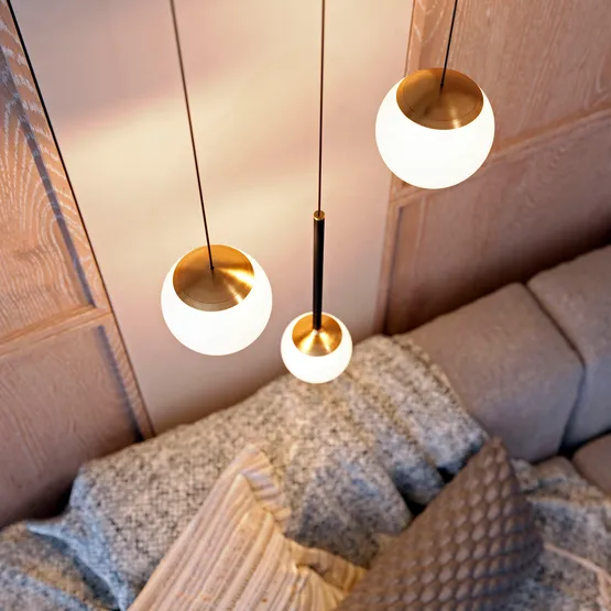 Фото #3 товара Светильник SP-BEADS-HANG-T-R100-8W Warm3000 (BK-GD, 180 deg, 230V) (Arlight, IP20 Металл, 5 лет)