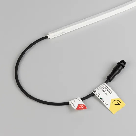 Фото #4 товара Светодиодная лента герметичная WAVE-TOP-PU-A144-10x10mm 24V Day4000 (5 W/m, IP68, 5m, wire x2) (Arlight, Вывод боковой, 3 года)