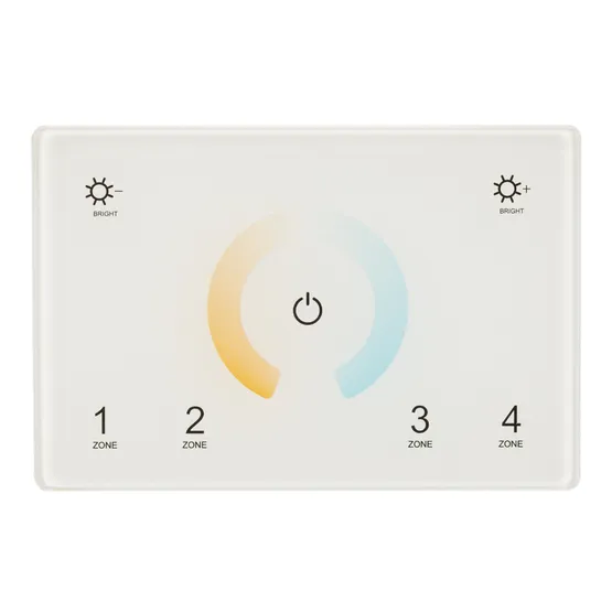 Фото #3 товара Панель Sens SMART-P81-MIX White (230V, 4 зоны, 2.4G) (Arlight, IP20 Пластик, 5 лет)