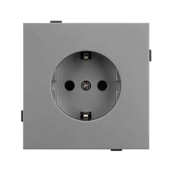 Фото #2 товара Механизм электрической розетки SCT-TENDO-MEU1-PL-GR (230V, 16A) (Arlight, Графитовый)