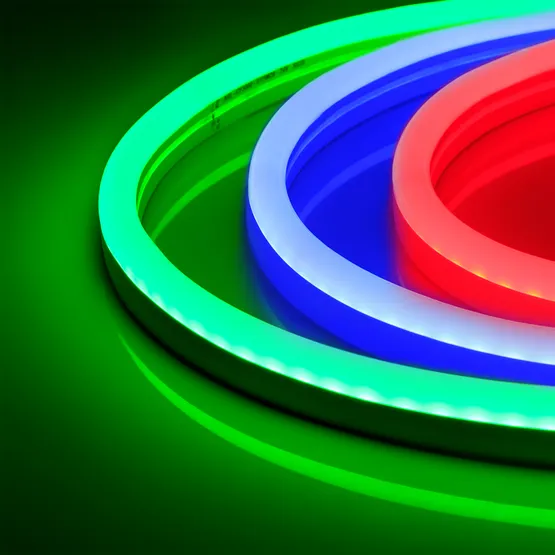 Фото товара Гибкий неон ARL-CF5060-Classic-220V RGB (26x15mm) ОБРАЗЕЦ (Arlight, -)