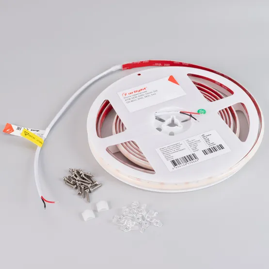 Фото #3 товара Светодиодная лента герметичная RTW-SEW-A304-10mm 24V Warm3000 (25 W/m, IP65, 2835, 5m) (Arlight, 5 лет)
