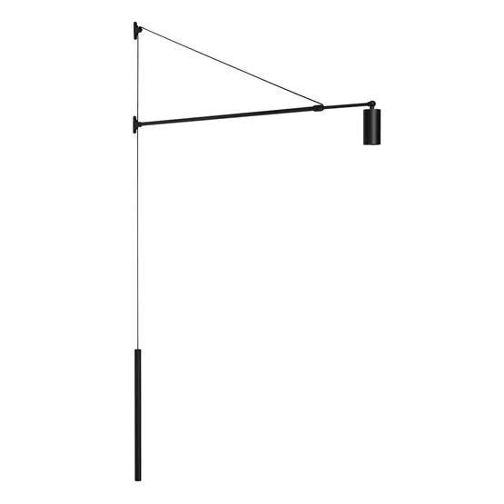 Фото #1 товара Светильник SP-KANEL-WALL-6W Warm3000 (BK, 36 deg, 230V, TELESCOPIC) (Arlight, IP20 Металл, 5 лет)