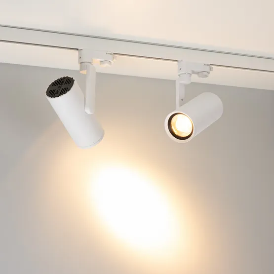 Фото #6 товара Светильник LGD-URANUS-4TR-R75-18W/25W Warm3500-MIX (WH, 20-50 deg, side holder, 230V) (Arlight, IP20 Металл, 5 лет)