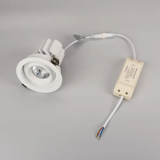 Фото #2 товара Светильник MS-VORTEX-BUILT-R110-20W Day4000 (WH-WH, 20 deg, 230V) (Arlight, IP20 Металл, 5 лет)