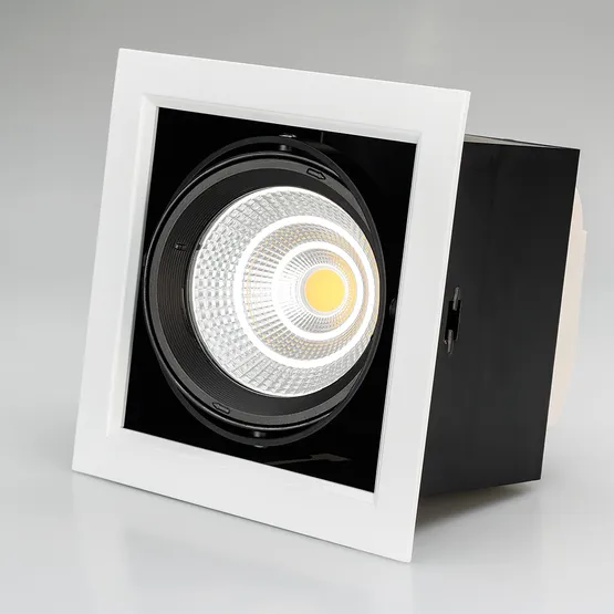 Фото #4 товара Светильник CL-KARDAN-S190x190-25W White6000 (WH-BK, 30 deg) (Arlight, IP20 Металл, 3 года)
