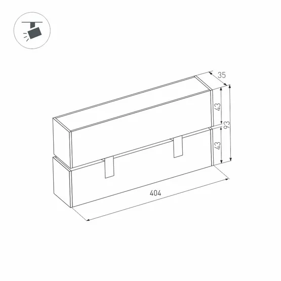 Фото #5 товара Светильник MAG-FLAT-FOLD-45-S405-12W Day4000 (BK, 100 deg, 24V) (Arlight, IP20 Металл, 5 лет)