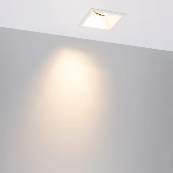 Фото #5 товара Светильник MS-FLOW-BUILT-S85x85-12W Warm3000 (WH, 15 deg, 230V) (Arlight, IP20 Металл, 5 лет)
