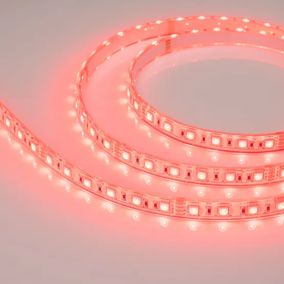 Фото #3 товара Светодиодная лента герметичная RTW-PU-B60-12.5mm 24V RGB (14.4 W/m, IP68, Wire 2m, 5m) (Arlight, -)