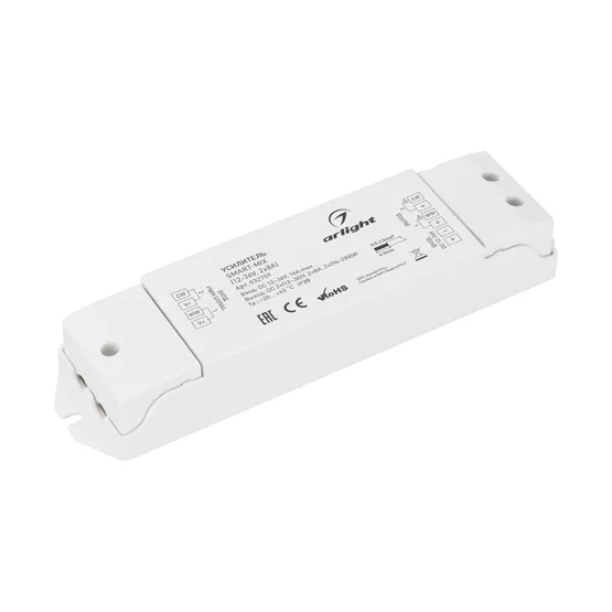 Фото товара Усилитель SMART-MIX (12-36V, 2x8A) (Arlight, IP20 Пластик, 5 лет)