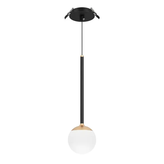 Фото #1 товара Светильник SP-BEADS-HANG-BUILT-T-R100-8W Warm3000 (BK-GD, 180 deg, 230V) (Arlight, IP20 Металл, 5 лет)