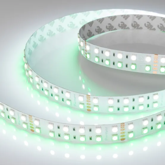 Фото #6 товара Светодиодная лента RT 2-5000 24V RGB-White 2x2 (5060, 720 LED, LUX) (Arlight, 32 Вт/м, IP20)