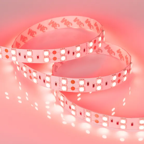 Фото #3 товара Светодиодная лента RT 2-5000 24V Red 2x2 (5060, 600 LED, LUX) (Arlight, 26 Вт/м, IP20)