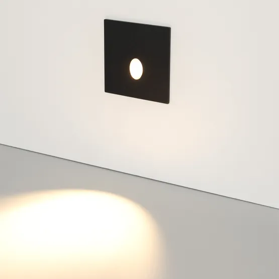 Фото #5 товара Светильник LT-GAP-S70x70-3W Warm3000 (BK, 30deg, 230V) (Arlight, IP65 Металл, 3 года)