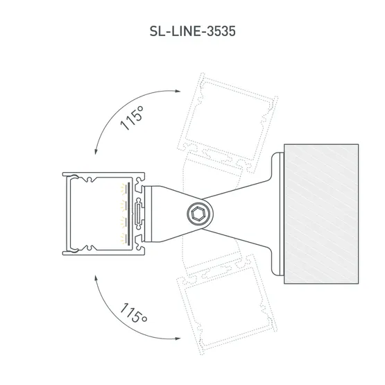 Фото #5 товара Профиль SL-LINE-3535-2000 ANOD (Arlight, Алюминий)