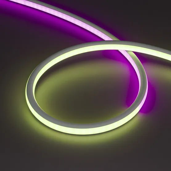 Фото #6 товара Светодиодная лента герметичная SPI-WAVE-TOP-G200-18x15mm 12V RGB PX2 (26 W/m, IP54, 5m, wire x1) (Arlight, Вывод прямой, 3 года)